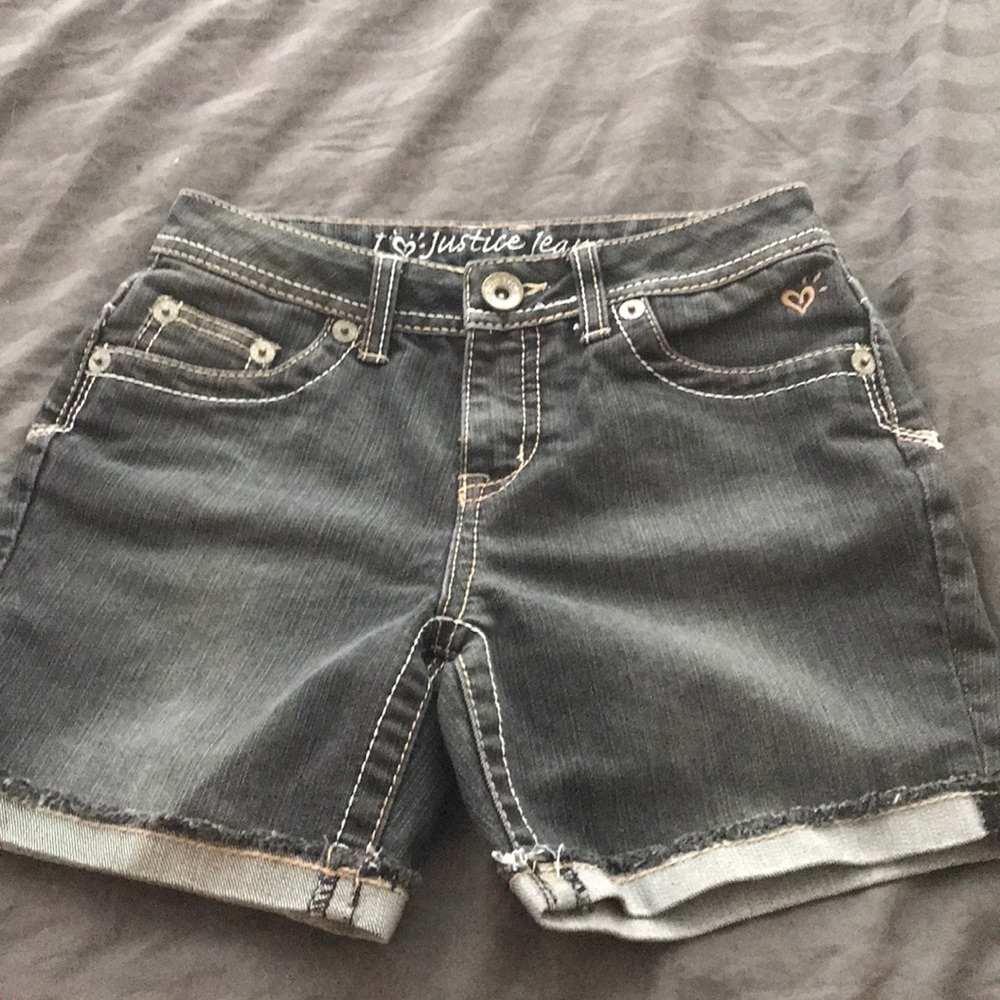 Justice Denim shorts size 14S